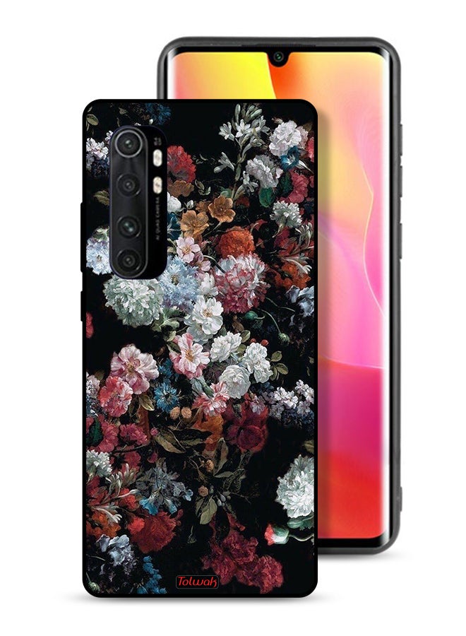 Tolwak Xiaomi Mi Note 10 Lite Protective Case Cover Vintage Roses - Image 1
