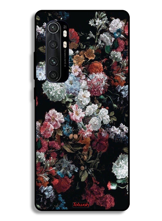 Tolwak Xiaomi Mi Note 10 Lite Protective Case Cover Vintage Roses - Image 2