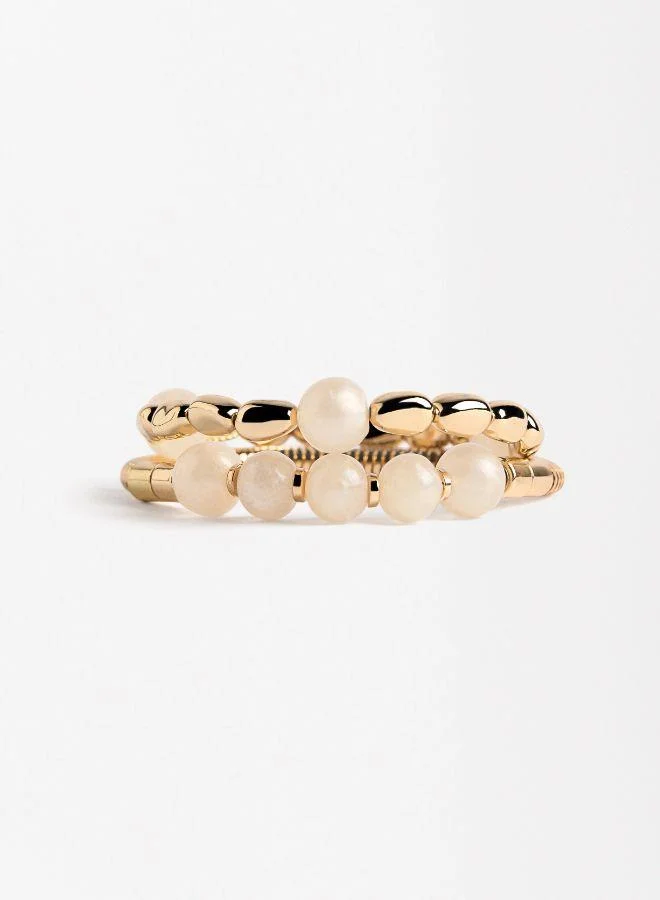 بارفوا مجموعة أساور مطاطية مع راتنج