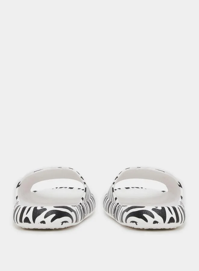 Styli Styli Animal Print Comfort Slides