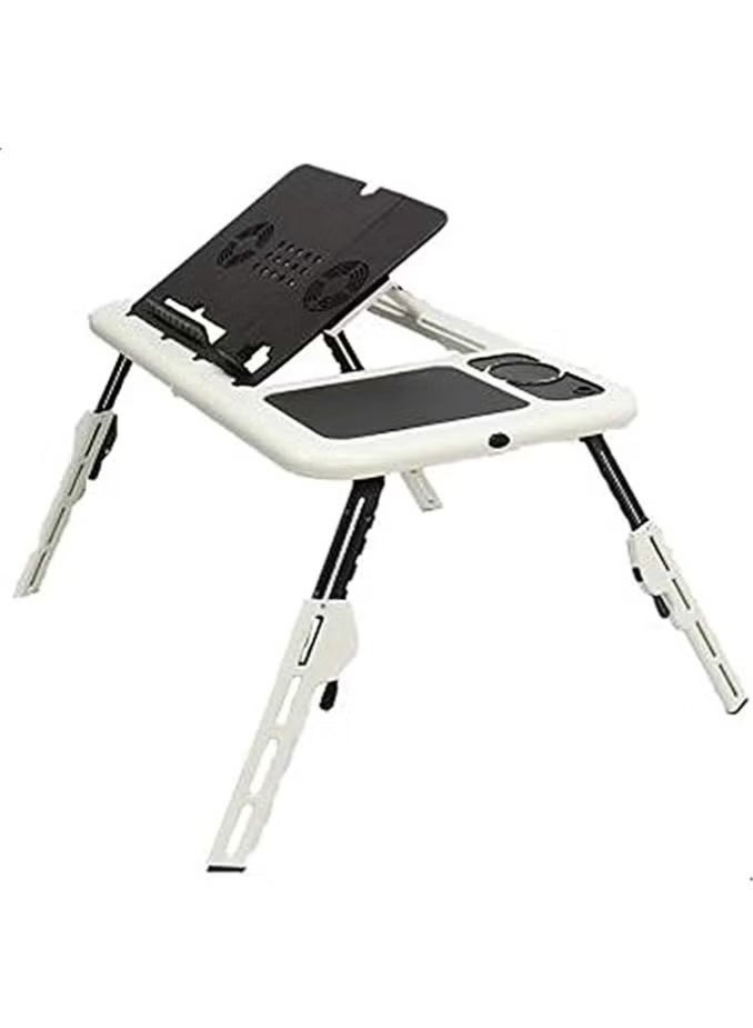 Laptop Cooling Table, Adjustable Portable Laptop Stand with Built-in Cooling Fan for Notebook, Home, Office and Study