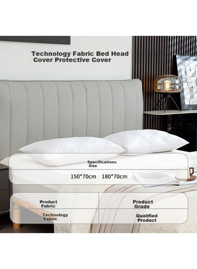 Avivi Technology Bed Headboard Cover Protector, Soft Dustproof Universal Bed Headboard Cover, Tech Gray, For 1.8m Bed