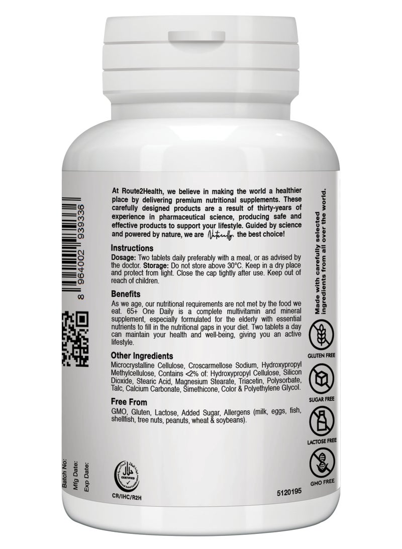 Route2Health Route 2 Health Multivitamin for Men & Women 65 Plus | 30 Capsules | Daily Health Support | Vitamins A, C, D3, B-Complex, Calcium, Zinc, Magnesium | Boosts Energy, Immunity & Bone Strength - Image 2