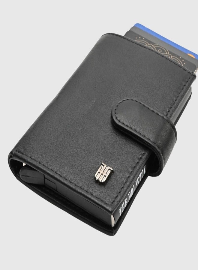 THE HOLISTIK Push Card Glide Wallet (Black) - Image 5