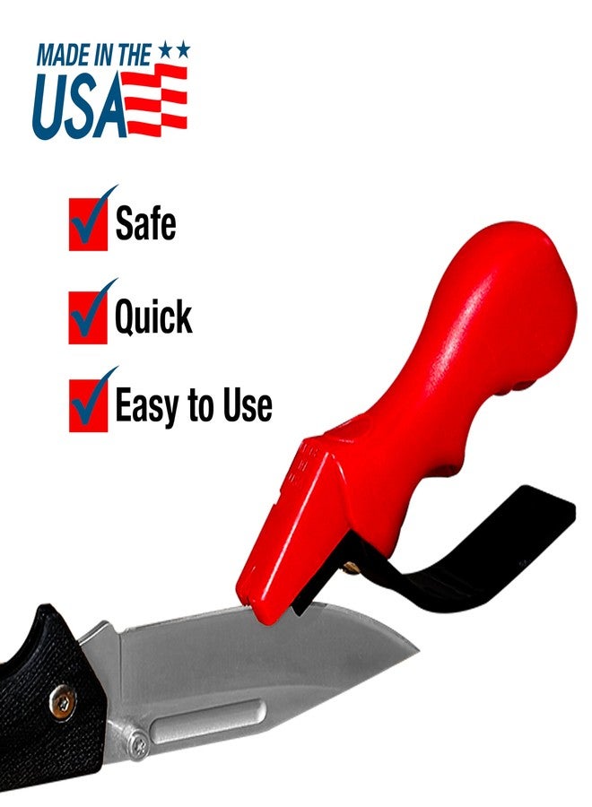 أكيو شارب مبراة AccuSharp المدمجة فائقة السرعة، تُصلح وتُرمم بسرعة المقصات وسكاكين المطبخ متعددة الاستخدامات، سهلة وآمنة، صُنعت في الولايات المتحدة الأمريكية - Image 5