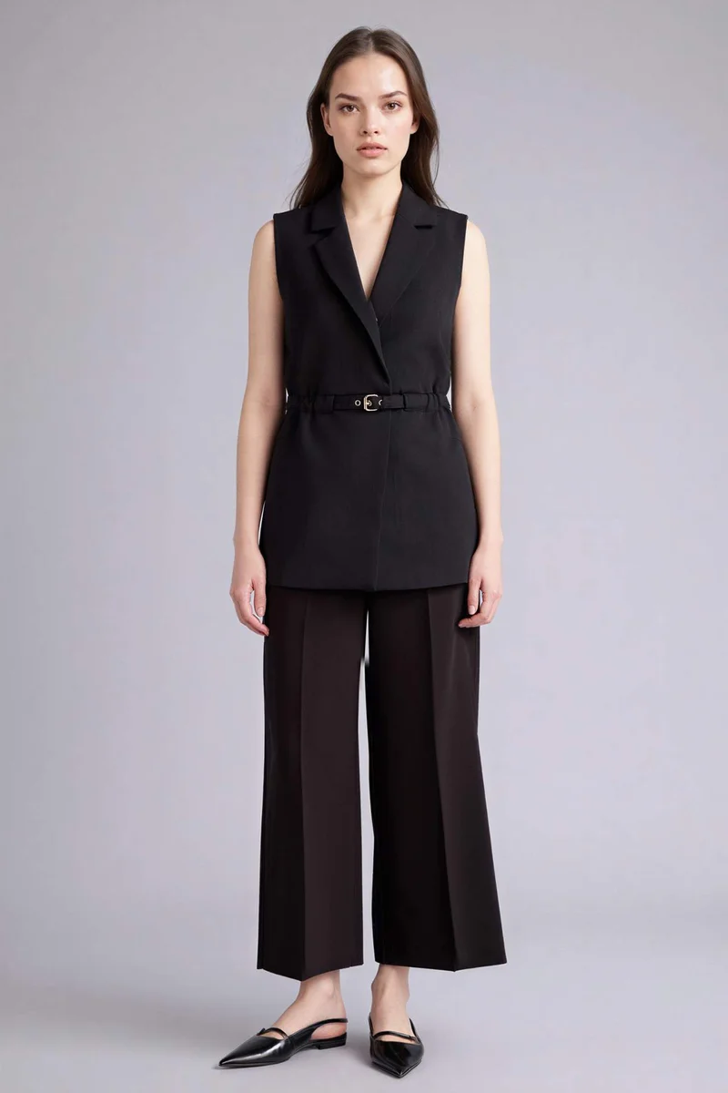 DeFacto Slim Fit Jacket Collar Vest