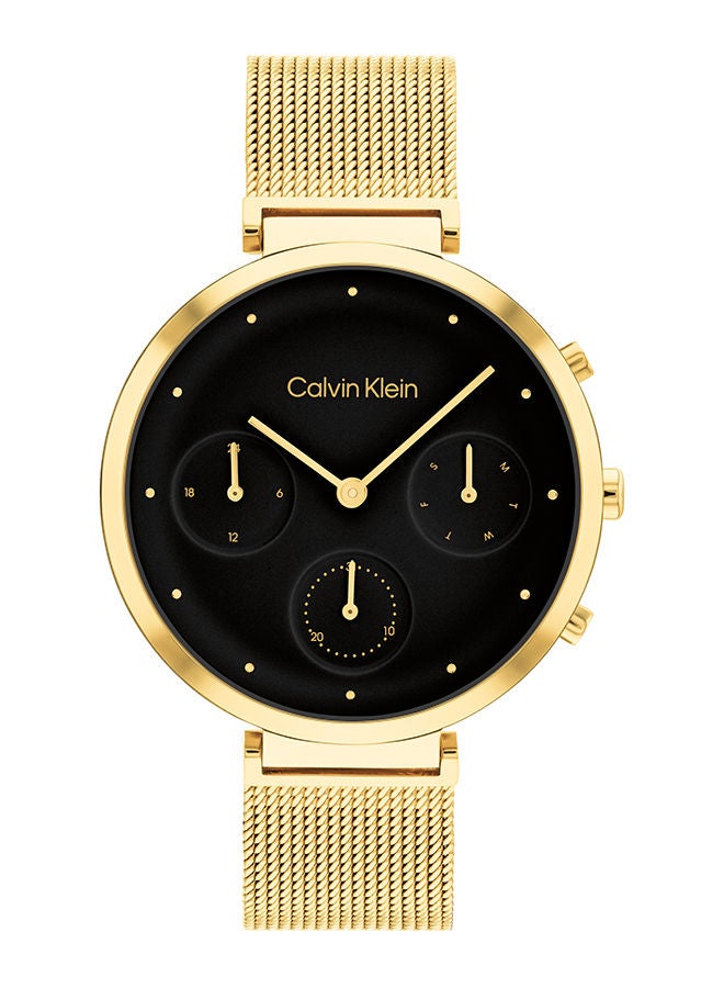 CALVIN KLEIN ساعة يد نسائية أنالوج دائرية من الفولاذ المقاوم للصدأ 25200287 - 36.5 مم - Image 1