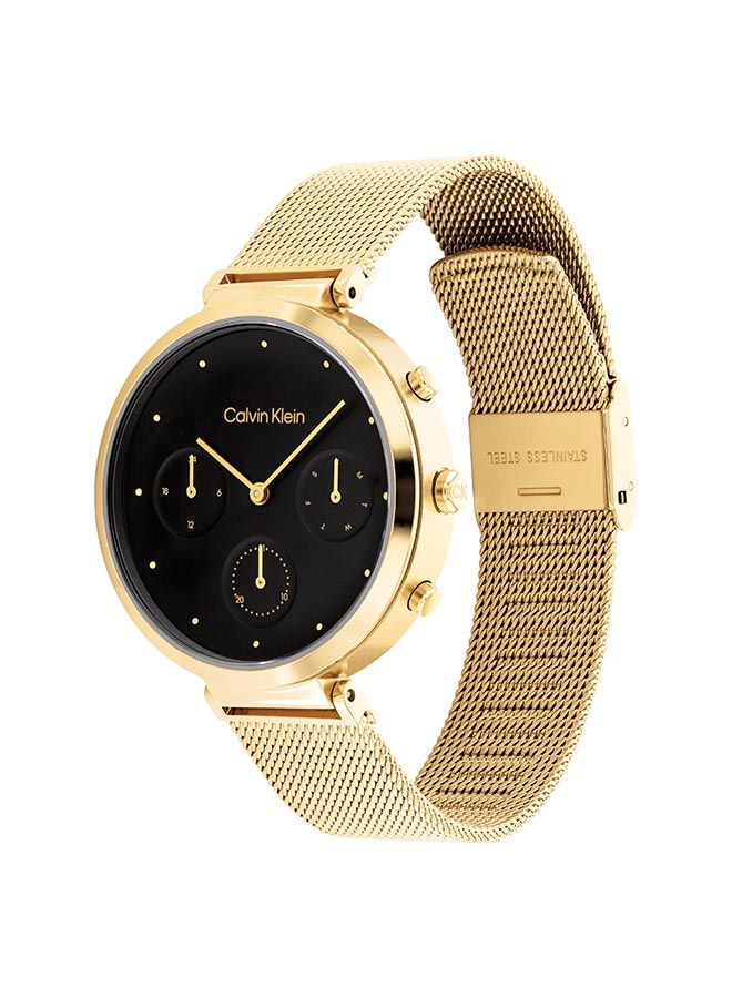 CALVIN KLEIN ساعة يد نسائية أنالوج دائرية من الفولاذ المقاوم للصدأ 25200287 - 36.5 مم - Image 3