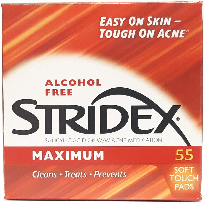 Stridex Medicated Pads Max Strength 55Counts