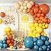 Paeyeq Here Comes the Son Balloon Arch Kit 128pcs Retro Blue and Yellow Balloons Garland kit Slate Blue and Beige Balloon for kids Baby Shower Gender Reveal Birthday Boho Anniversary Party Decoration - Image 3