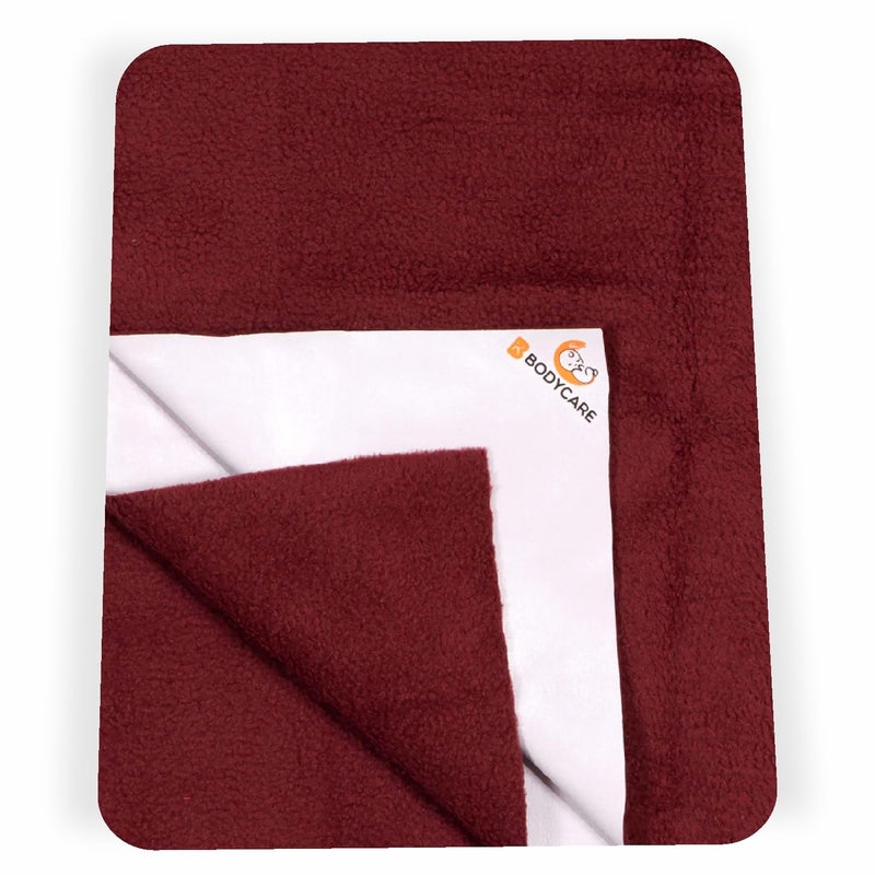 Bodycare Baby Dry Sheet Waterproof Bed Protector | Extra Absorbent | Anti - Bacterial & Odour Free Washable Gifts Pack, PACK of 2 Maroon & Violet 50 X 70 CM - Image 2