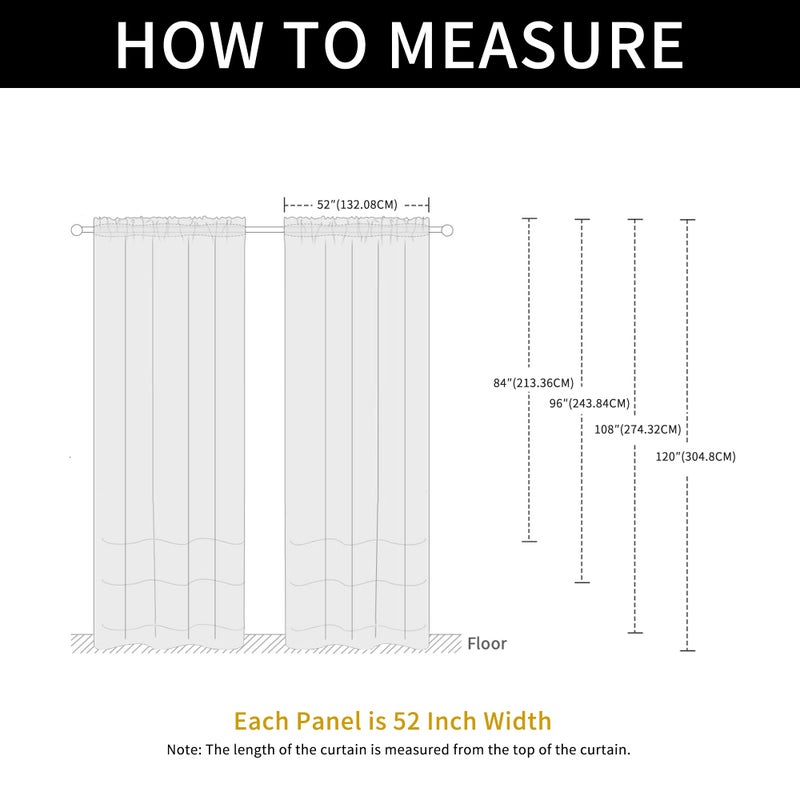 SpaceDresser Waterproof Outdoor Sheer Curtains for Patio - 2 Panels Rod Pocket Indoor Voile Sheer Curtain for Living Room,52W x 84L inch, Grey - Image 3