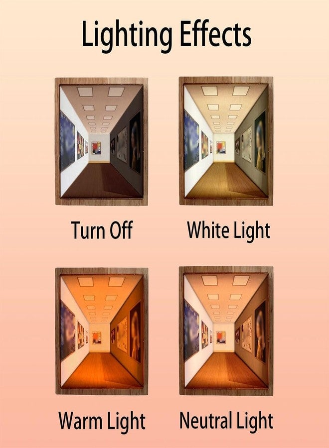 HOMENITY® - 1pc 3D Naked Eye Visual Night Light – 3 Light Effect,Creative Wall-Mounted LED Lamp with Artistic Scenes,Decorative Lighting for Home or Office, USB Powered,Plastic-lamp - Image 3