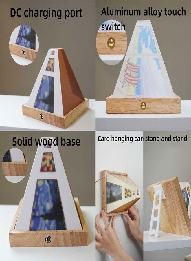 HOMENITY® - 1pc 3D Naked Eye Visual Night Light – 3 Light Effect,Creative Wall-Mounted LED Lamp with Artistic Scenes,Decorative Lighting for Home or Office, USB Powered,Plastic-lamp - Image 2