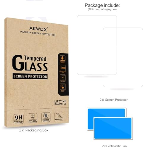 AKWOX Screen Protector Compatible with PS Vita 1000 (Pack of 2), Premium HD Clear 9H Tempered Glass Screen Protective Film High Clarity Touch Accuracy - Image 4