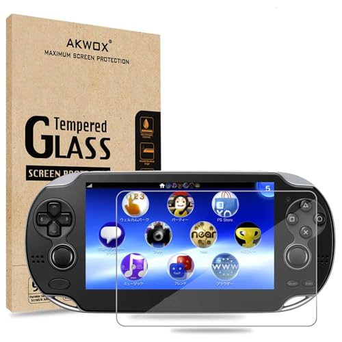 AKWOX Screen Protector Compatible with PS Vita 1000 (Pack of 2), Premium HD Clear 9H Tempered Glass Screen Protective Film High Clarity Touch Accuracy - Image 5
