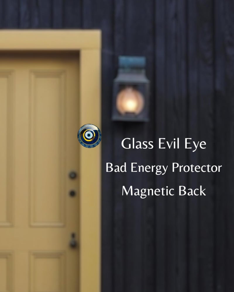 WARMINGO DE Evil Eye Fridge Magnet for Home Office or Main Door | Decorative Turkish Evil Eye | Bad Energy Protector | Home Decor (Design C) - Image 3