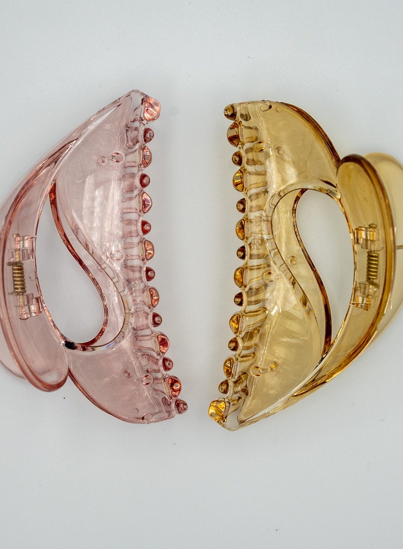 ZAAS Transparent Claw Hair Clip for Women – Strong Hold, Stylish Design - Image 3