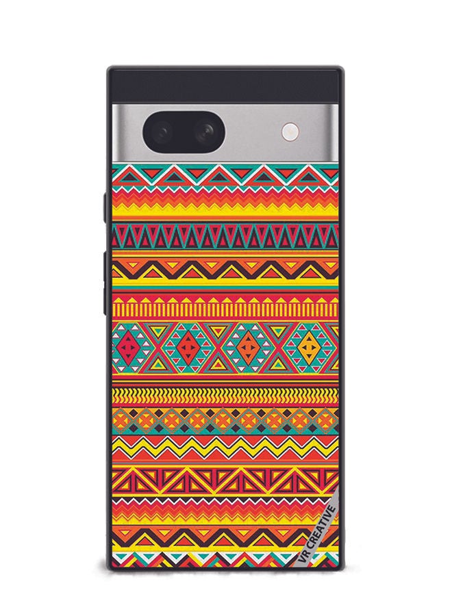 VR CREATIVE Protective Case Cover For Google Pixel 7a Abstract Design Multicolour - Image 1