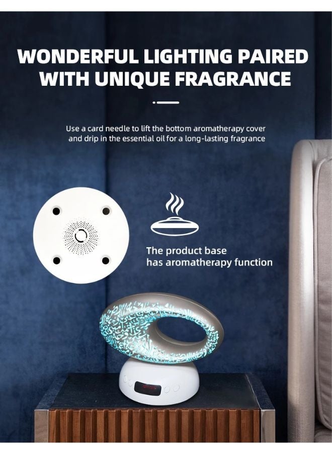 Equantu SQ606 Quran Speaker Museum Of The Future Design Digital Quran Speaker Wireless LED with Azan Clock and App control - Image 5