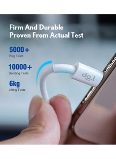 DOIT 3A Charging Data Cable [150 cm], For Fast Data Transmission sync and Charging, Speed upto 480mbps, [Type C to Lightning] Compatible With Laptop, Mobile, Tablet With Reversable Interfaces  - Image 5