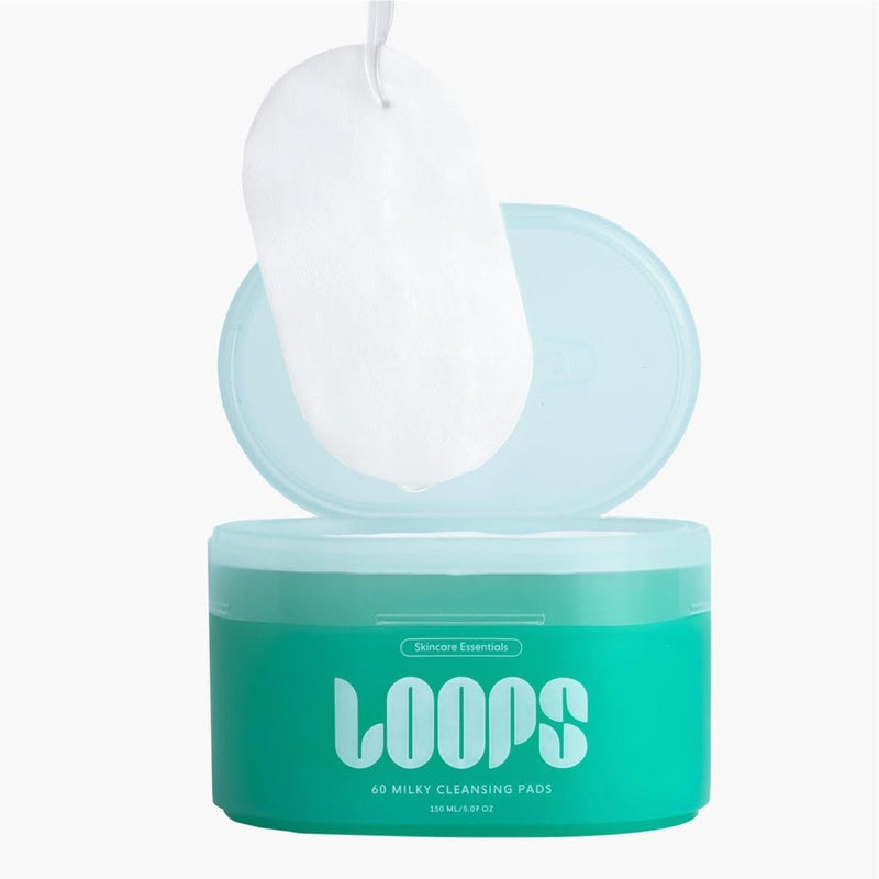 LOOPS Milky Cleanser Korean Skincare - Deep Cleansing and Hydrating Skin Care - Pre-soaked Bamboo Facial Cleansing Pads - Facial Wash with Milky Oil Complex - Oil Cleanser for Face - Pack of 60 - Image 3