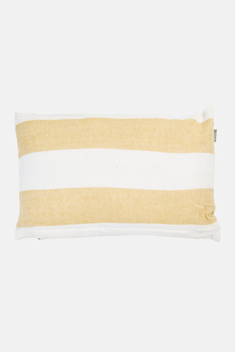 Muy Mucho Stripe Cushion 20 x 30 cm, Yellow  - Image 1