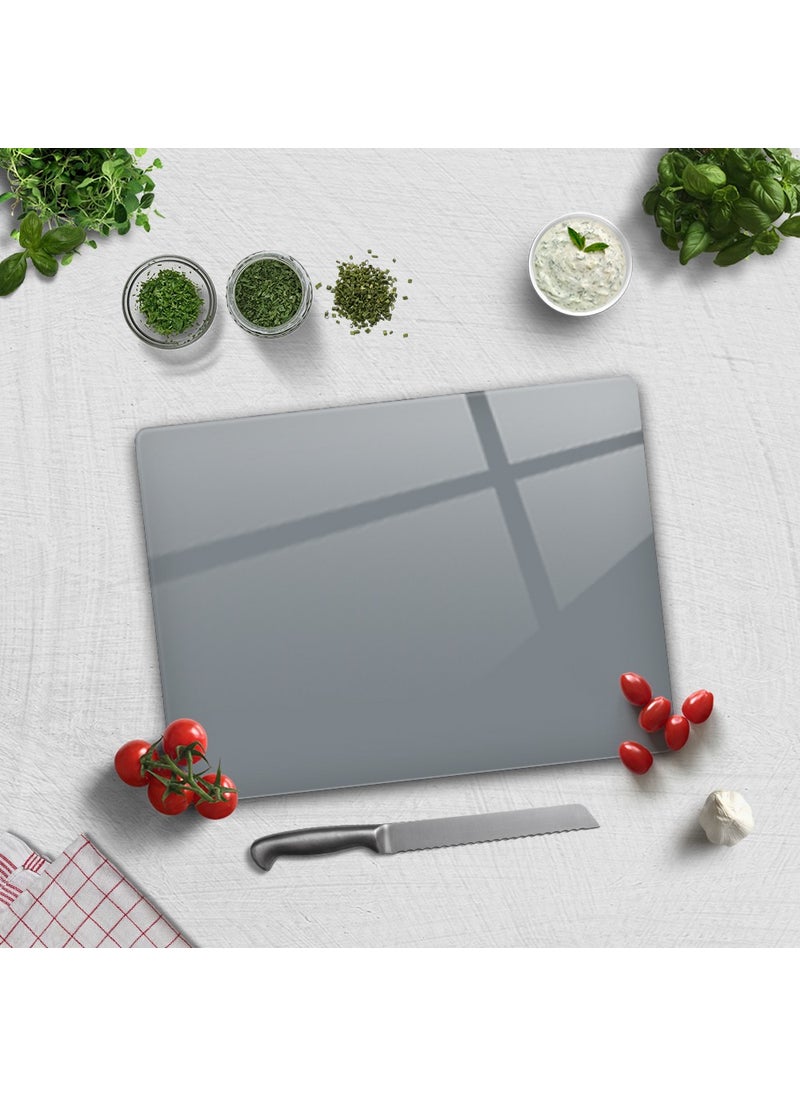 Solid Color - Gray | Glass Cutting Board - Glass Cutting Table | 30cmx40cm - pzsku/Z20CF4374D3254F879FDBZ/45/_/1730874682/b0712c4c-1202-49e0-8526-6f84d2271b7c