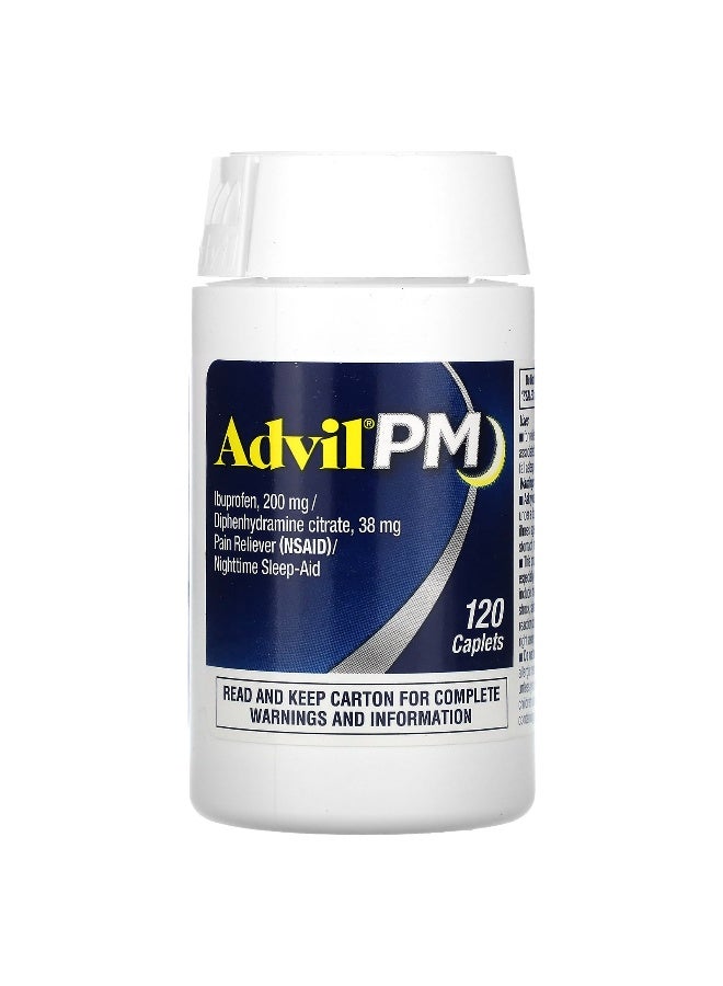 Advil Advil, PM, Ibuprofen, 200 mg , 120 Coated Caplets - Image 5
