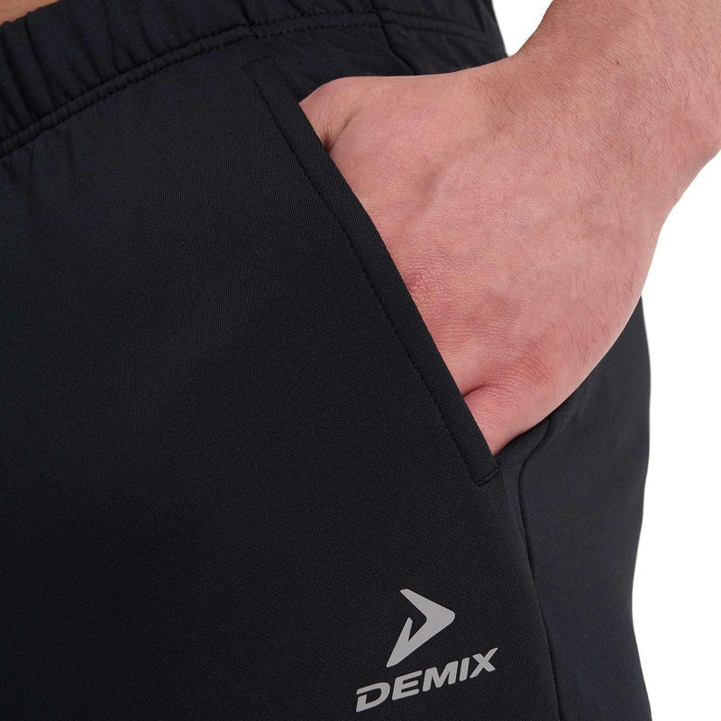Demix Men’s Demix Black Training Trousers – Pull-On Design, Comfort Fit, and Durable Fabric for Workouts and Casual Wear (UAE/KSA, Alpha, S, Regular, Regular, Black 2 pcs) - Image 5