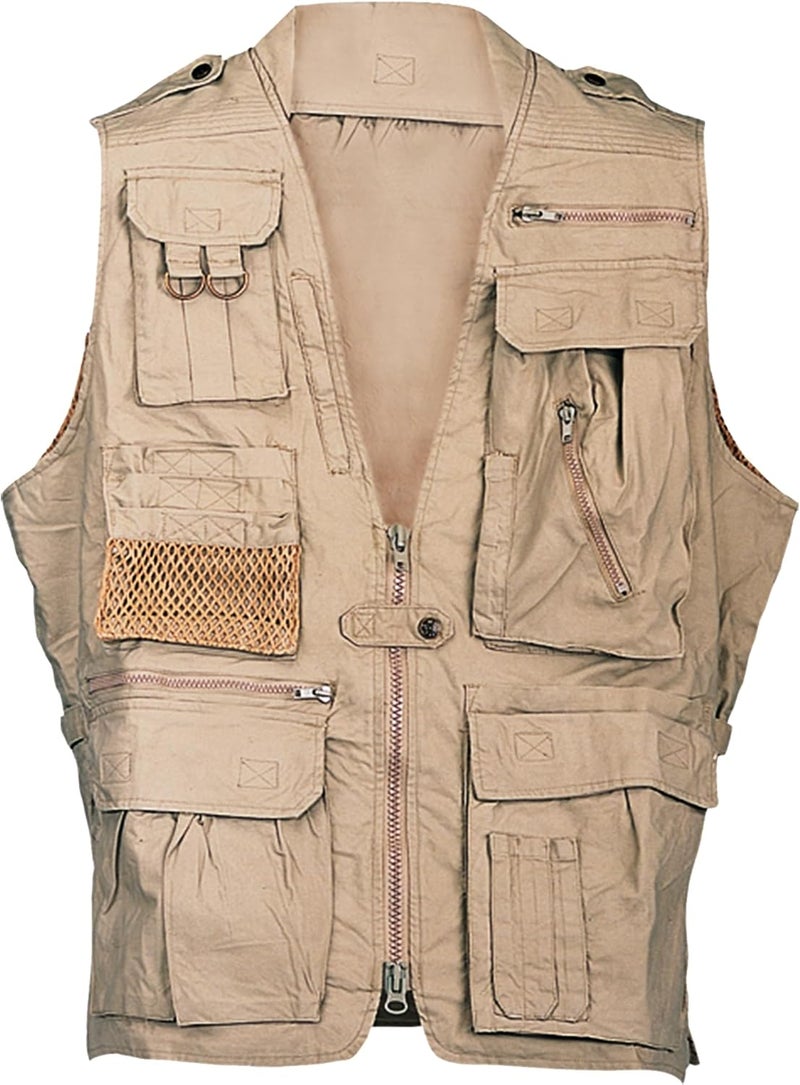 CampCo Humvee Utility Vest with 21 Pockets -Travel, Safari, Hunting, Camping, 100% Cotton, Tactical Jacket for Men & Women - Image 1