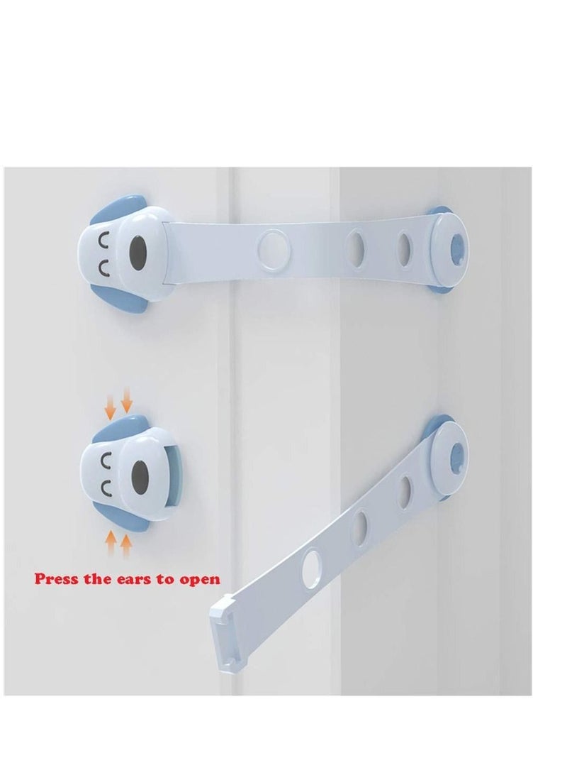 Child Safety Cupboard Locks, 14Pcs Adjustable Baby Proofing Cabinet Strap Locks - Image 4