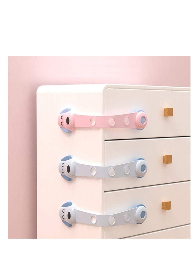 Child Safety Cupboard Locks, 14Pcs Adjustable Baby Proofing Cabinet Strap Locks - Image 1
