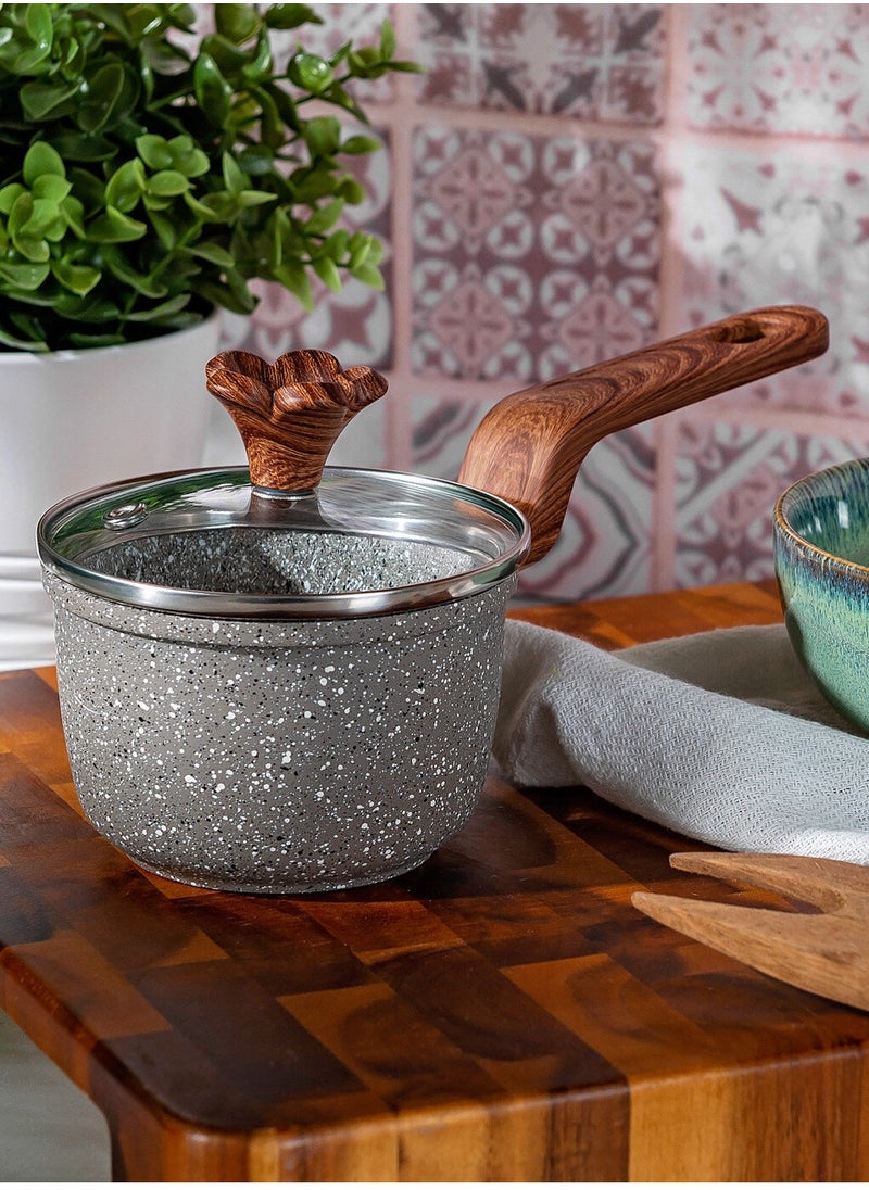 Karaca Granite Saucepan With Glass Lid 10 cm  - Image 3