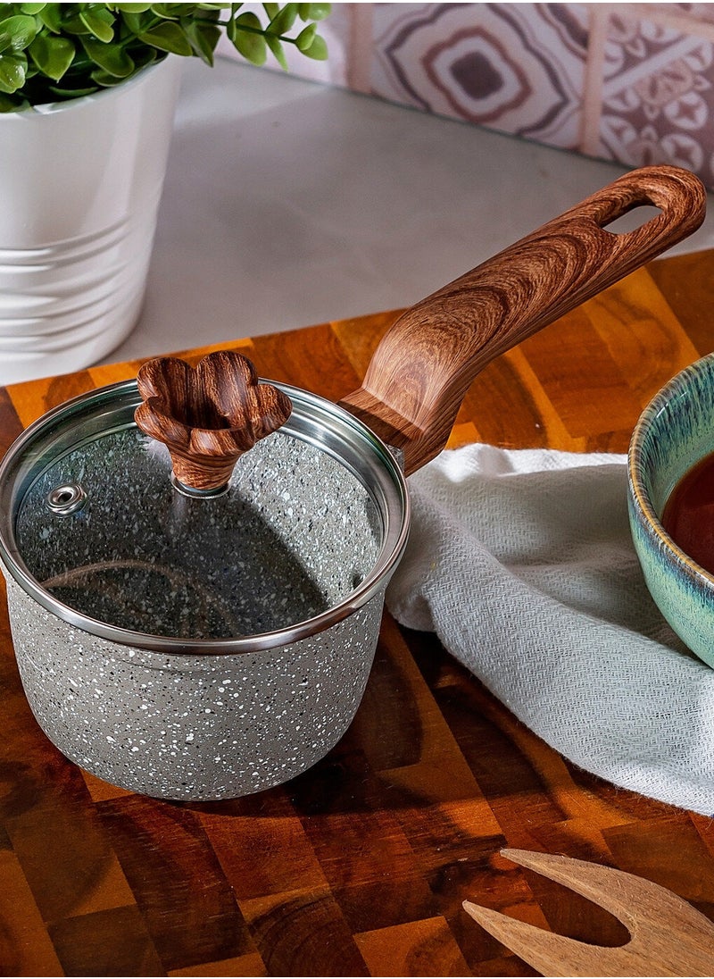Karaca Granite Saucepan With Glass Lid 10 cm  - Image 4