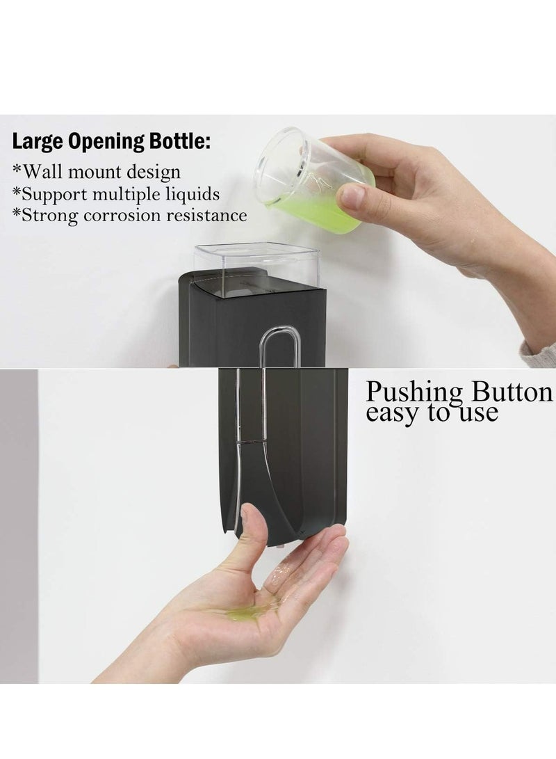 Loquat Wall-Mounted 350ml Plastic Soap Dispenser, No-Drill Shower Gel  Shampoo Bottle - Image 3