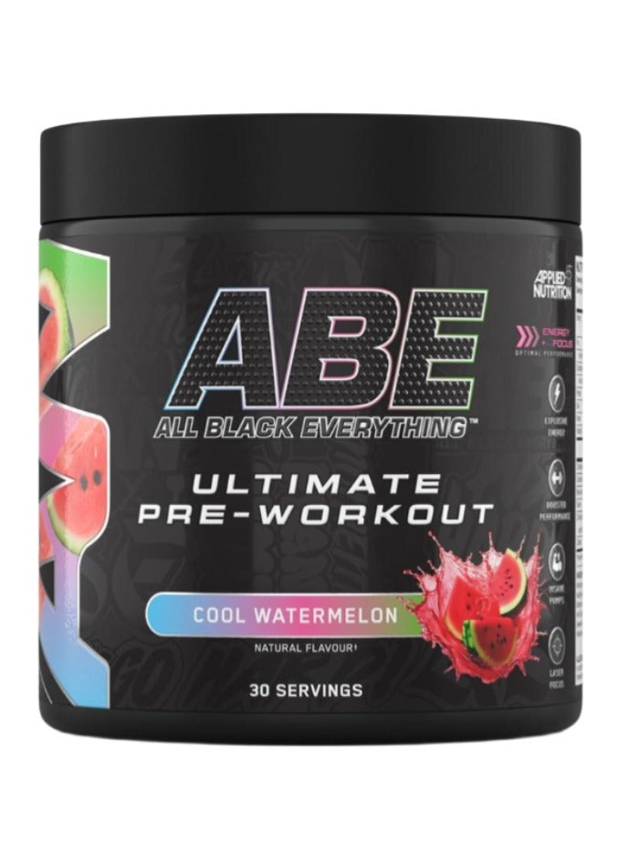 Applied Nutrition Abe Pre Workout Food Supplement Cool Watermelon Flavor, 30 Servings 375 gm