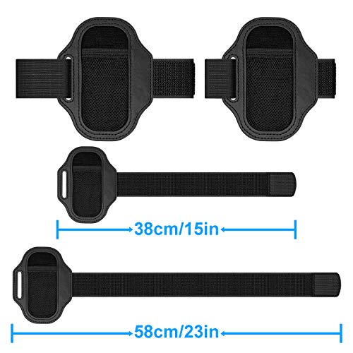 FASTSNAIL 2 Packs Leg Strap Compatible with Nintendo Switch Sports/Ring Fit Adventure, 2 Sizes Adjustable Velcro Straps Compatible with Nintendo Switch & OLED Model Controller Games Accessories - Image 2