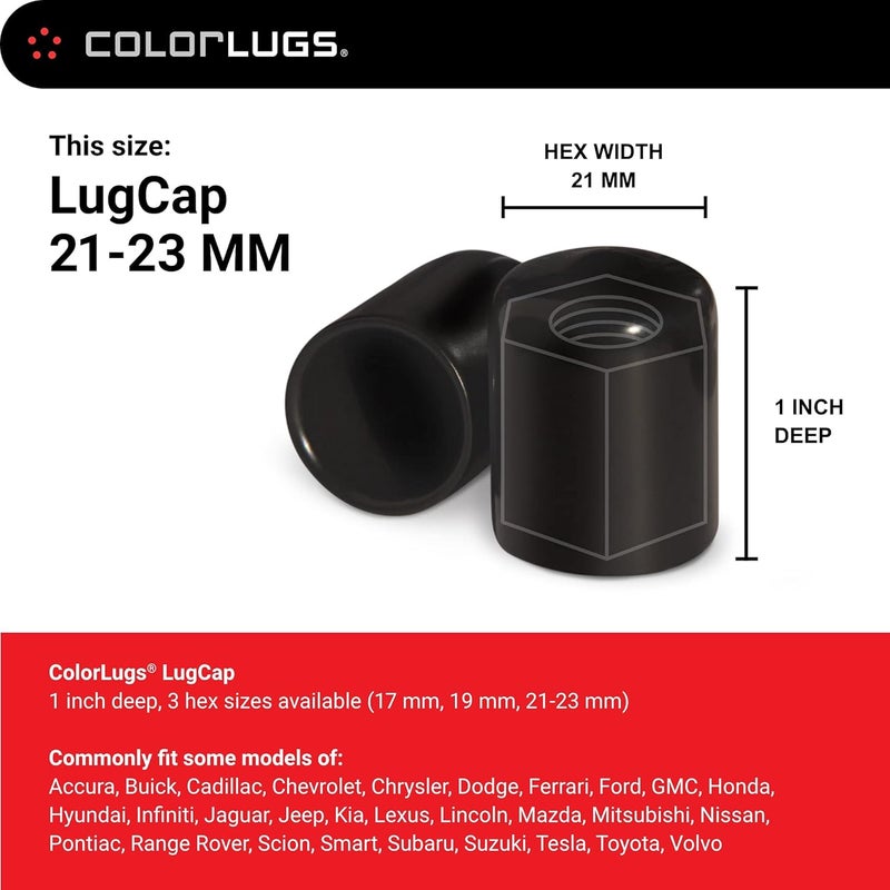 AUTOMOTIVATED ColorLugs Vinyl Lug Nut Cover - Black - Image 3