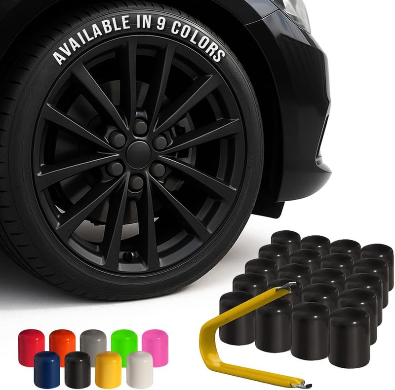 AUTOMOTIVATED ColorLugs Vinyl Lug Nut Cover - Black - Image 1