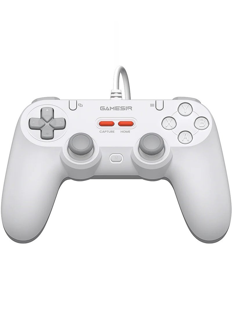 General Classic Gamepad GameSir Tegenaria Lite Wired Game Controller for Switch, Android, iOS, PC, Steam With Retro 90s Design, Hall Effect Sticks, 1000Hz Polling Rate, Dual Rumble Motors, Mappable Back Buttons, Ultra-Low Latency, Ergonomic Design -Serene  - Image 1