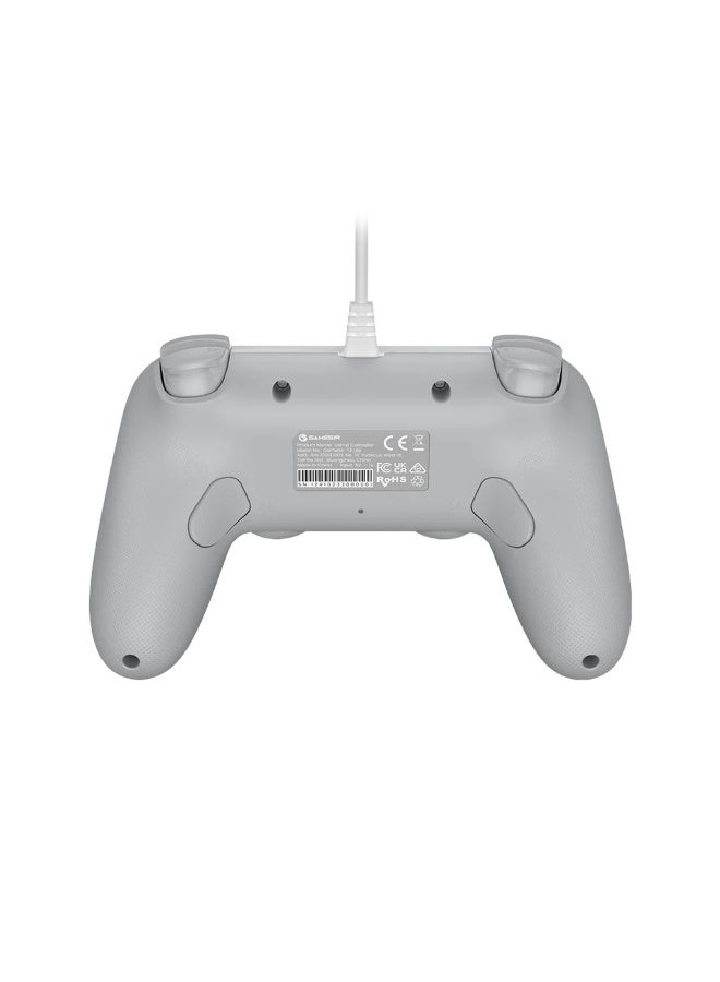 General Classic Gamepad GameSir Tegenaria Lite Wired Game Controller for Switch, Android, iOS, PC, Steam With Retro 90s Design, Hall Effect Sticks, 1000Hz Polling Rate, Dual Rumble Motors, Mappable Back Buttons, Ultra-Low Latency, Ergonomic Design -Serene  - Image 5