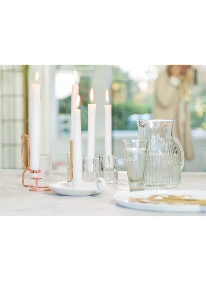 BOLSIUS White Candles 10 Pack - 9 Inch Straight Taper Candle Set - 8 Hour Candlesticks - Fits Most Standard Candle Holders - Premium European Quality - Household, Dinner, Wedding, & Party Candlesticks - Image 1