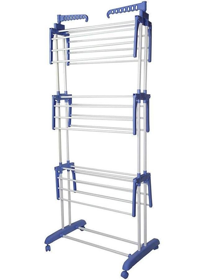 HOMESTAR Foldable 3 Tier Clothes Drying Rack for Laundry Rolling - Image 5