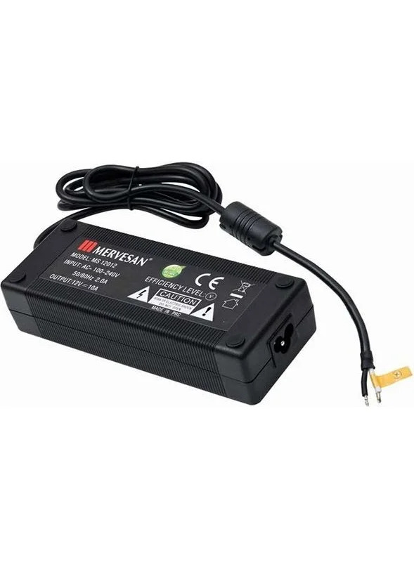 Mervesan MT-12012 120W 12V DC 10A 5.5x2.1mm Table Type