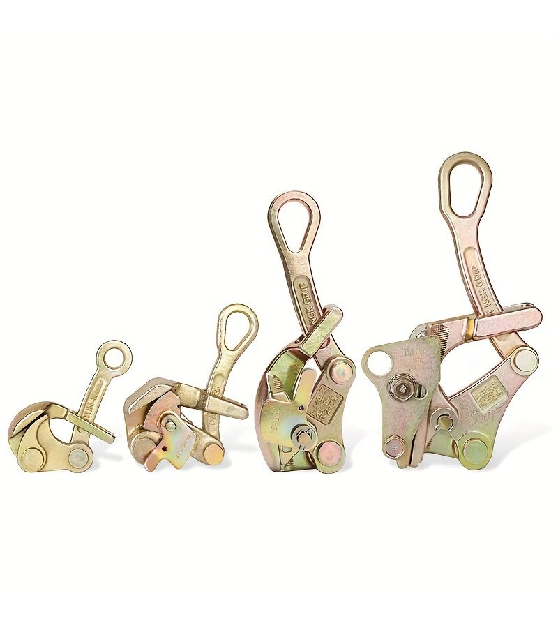 Steel Manual Cable Clamp 1 Ton Puller 2204 Lbs Load Capacity Industrial Rope Tool - Image 4
