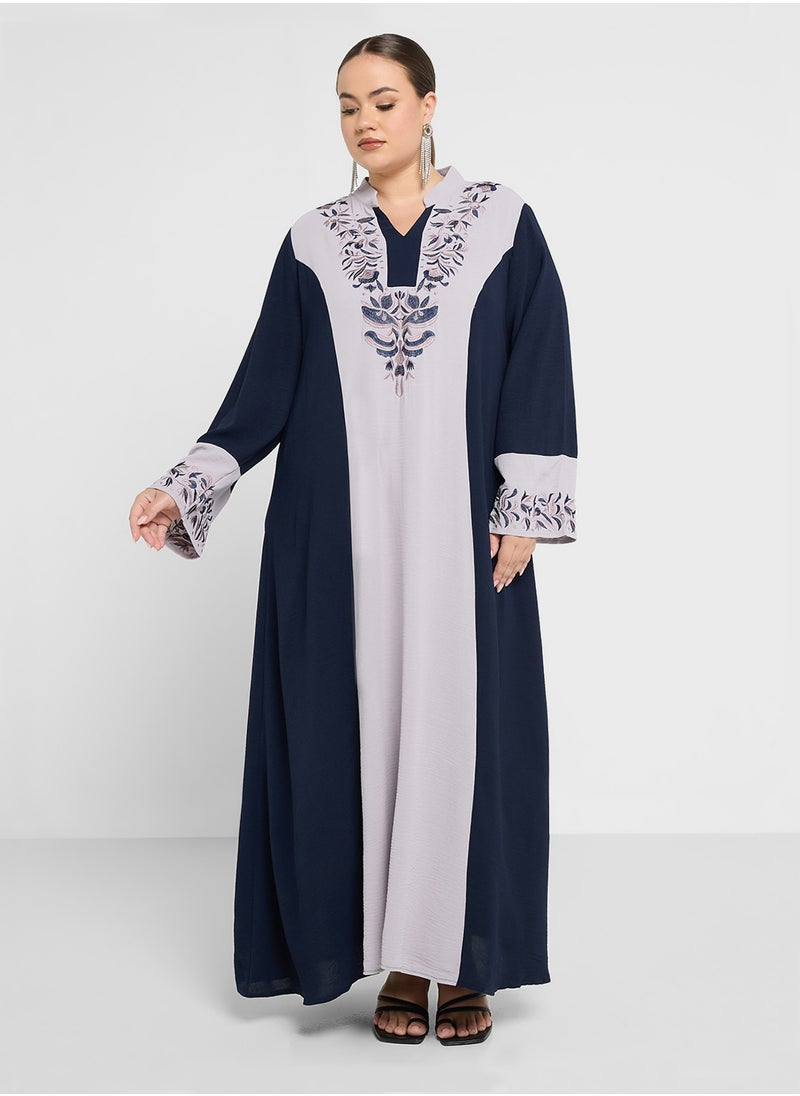 Khizana فستان بتدرج لونين  - Image 4