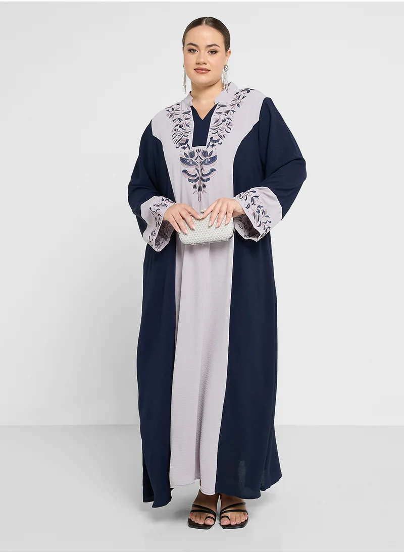 خزانة Plus size two tone dress