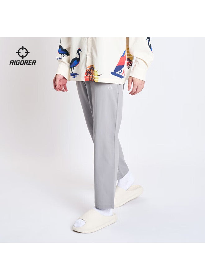 RIGORER  Zhunzhe Men's New Sports Running Casual Straight-leg Knit Pants - Image 2
