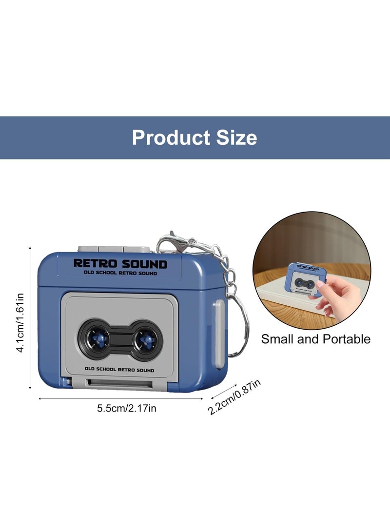 Retro Sound Portable Cassette Recorder, Vintage Style with Hanging Medallion, Romantic Voice Message, Event Congratulations, Memories - Image 4